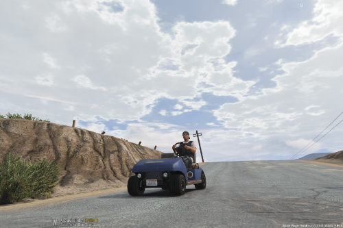 Blaine County Golf Cart with License Plate
